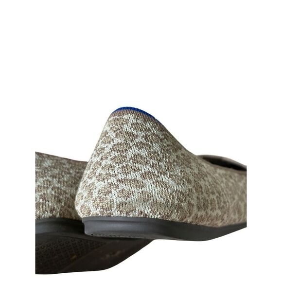 Rothy's The Flat Portobello Spot  Flats Leopard Animal Print Size 11 Cream Tan - Picture 8 of 11